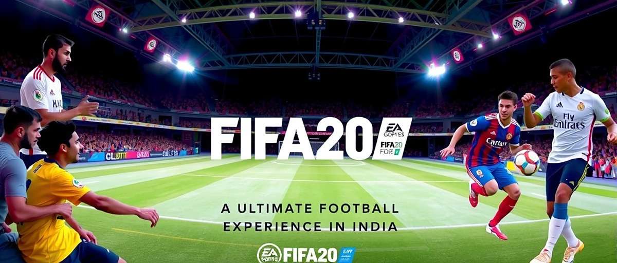 FIFA 20 tournament in India with players competing on stage