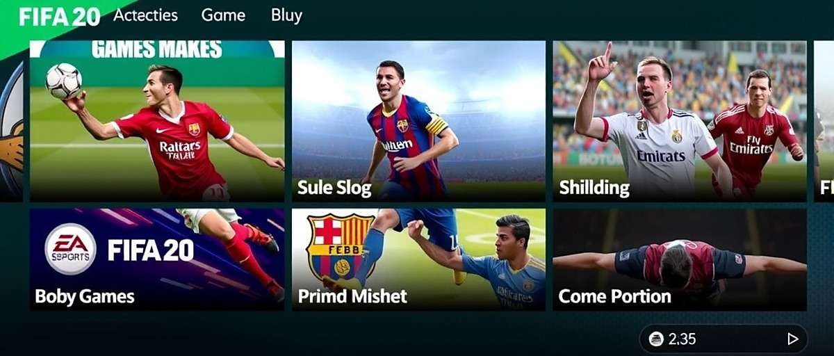 FIFA 20 screenshot showing the main menu with various game modes